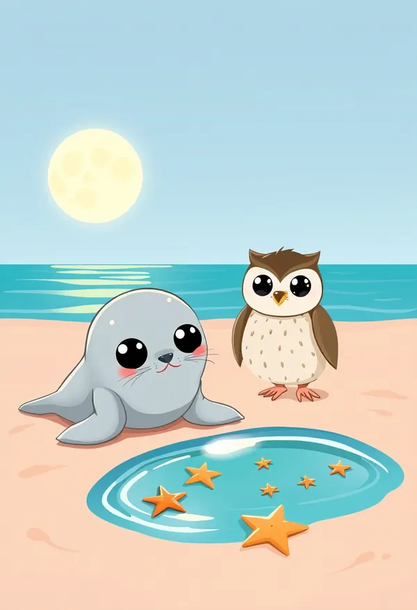 Milo and the Moonlight Tide Pool — bedtime story cover